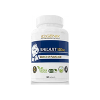 IO Genix Shilajit 500 mg, énergie ancestrale avec 100 mg d'acide fulvique