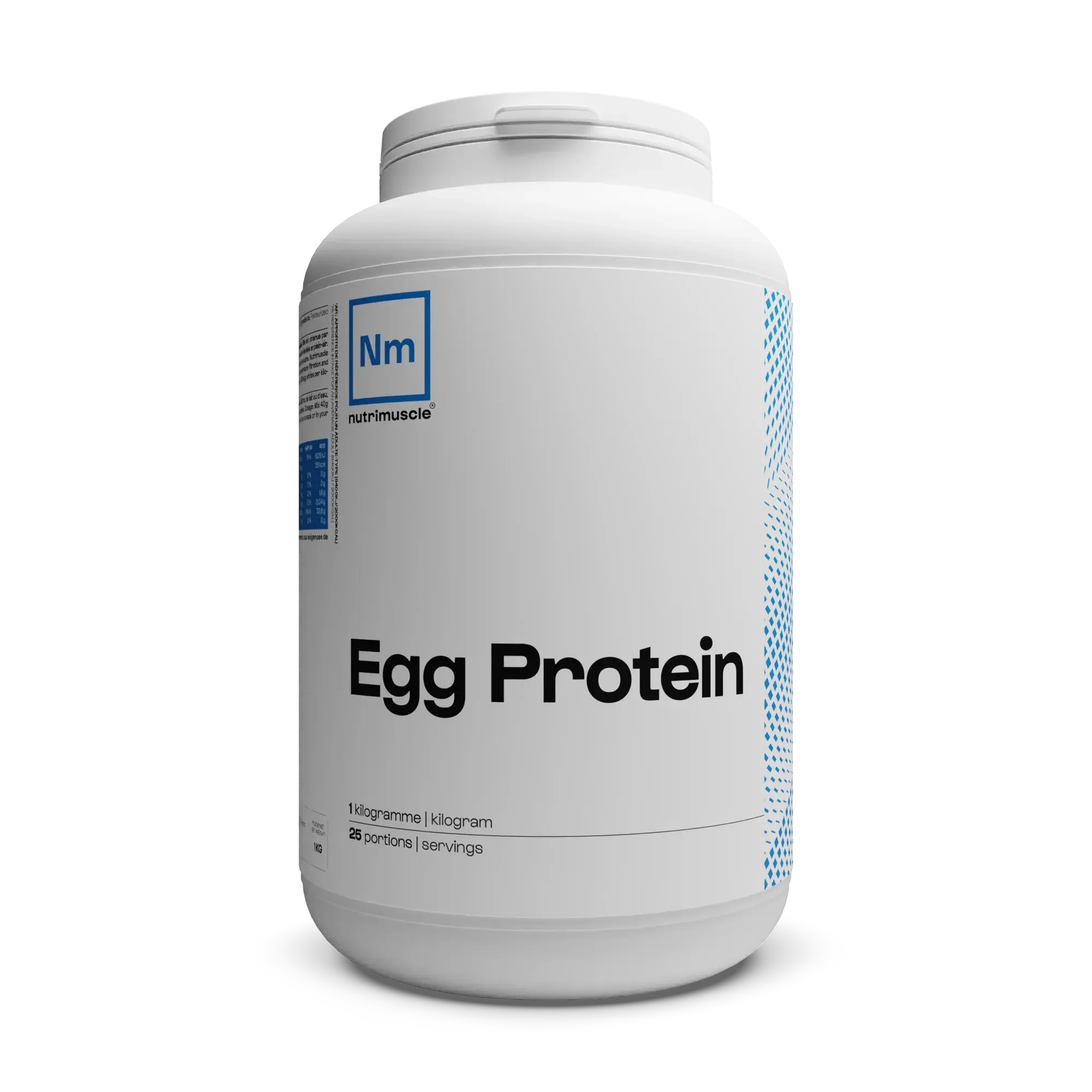 Nutrimuscle Protéine d'œuf en poudre - Blanc d'œuf 86% Protéines KISS NUTRITION