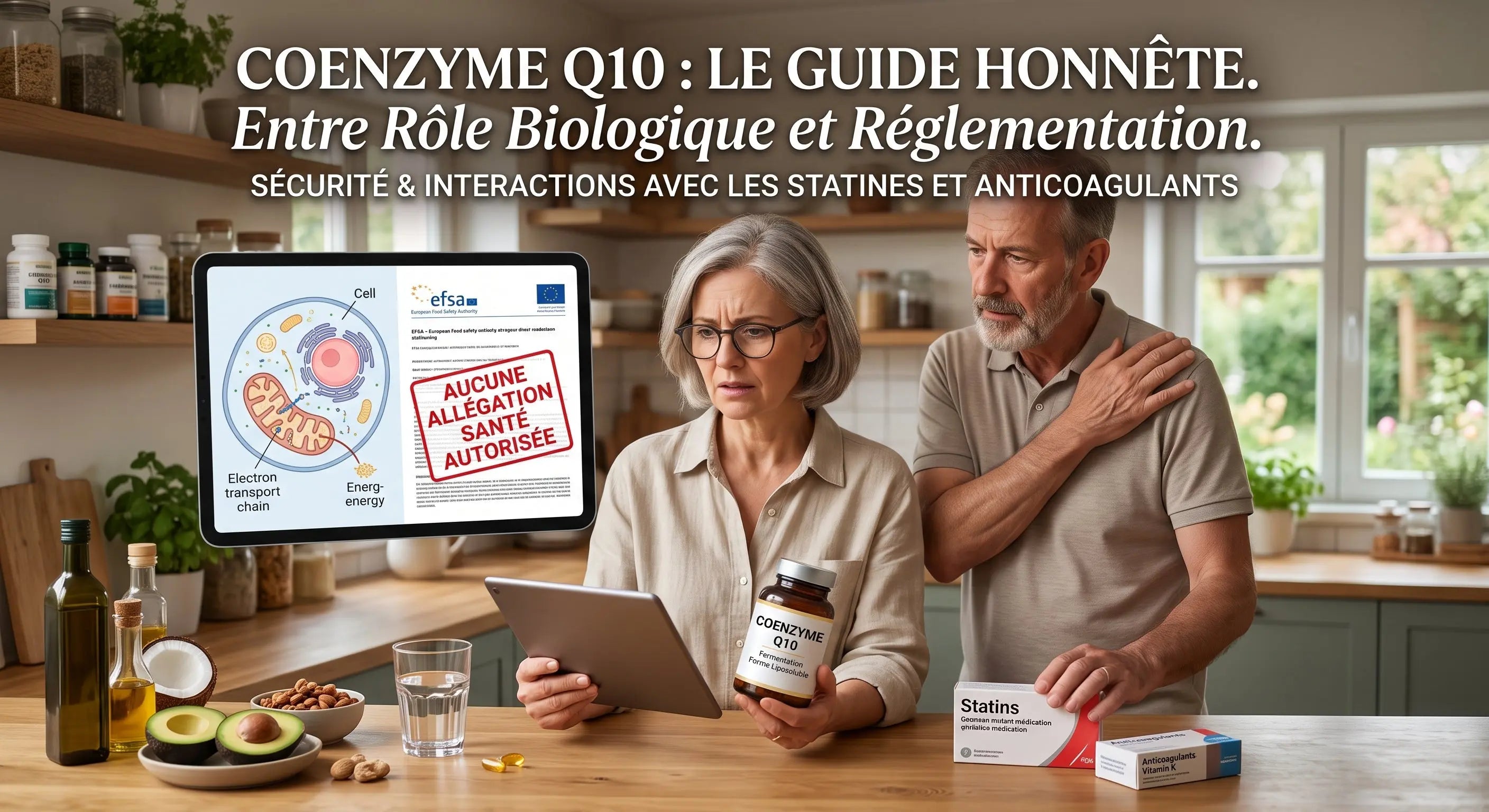 Coenzyme Q10 — illustration de l'article sur les dangers et les interactions