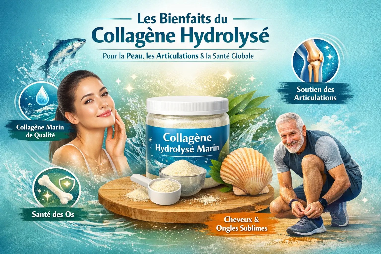 Collagène hydrolysé bienfaits : 7 effets clés pour peau et articulations KISS NUTRITION
