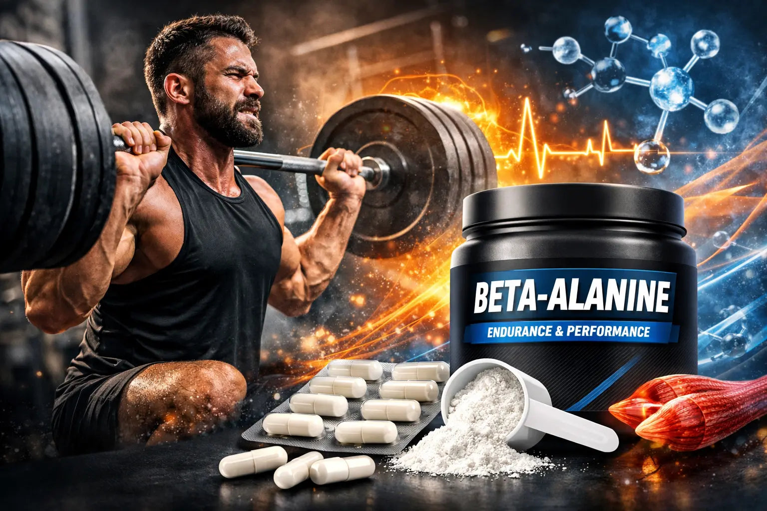 Compléments alimentaires en beta alanine : Guide ultime pour l’endurance musculaire KISS NUTRITION
