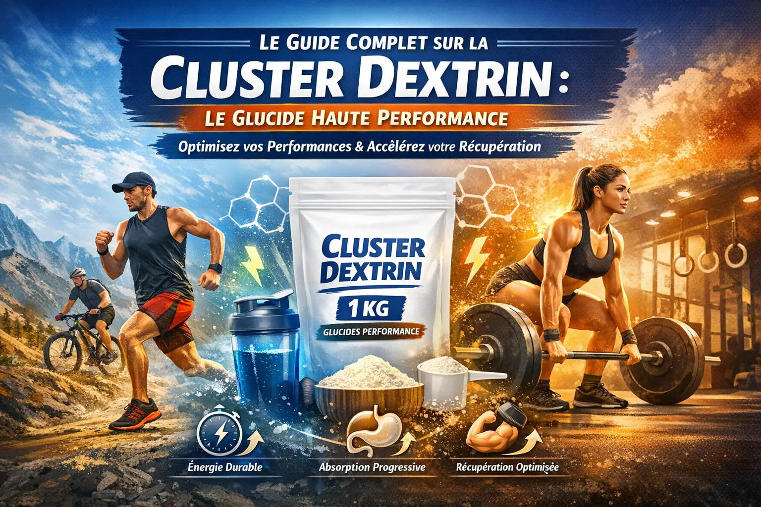 Guide complet 2026 du Cluster Dextrin pour performance sportive KISS NUTRITION
