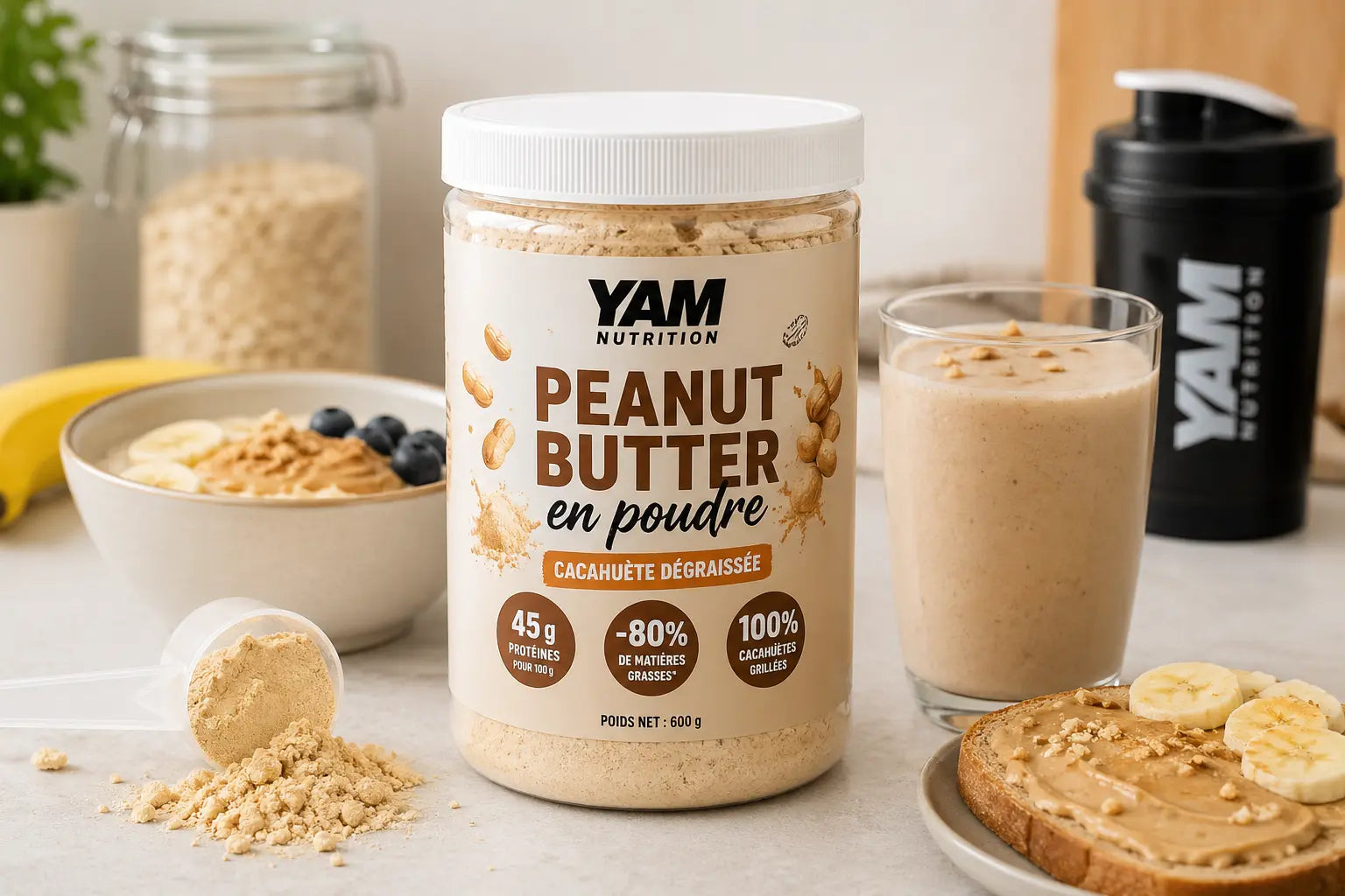 Yam Nutrition Peanut Butter en Poudre - KISS NUTRITION