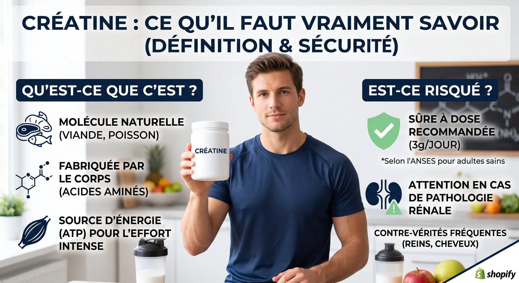 Créatine — illustration de l'article sur ce que c'est et ses risques