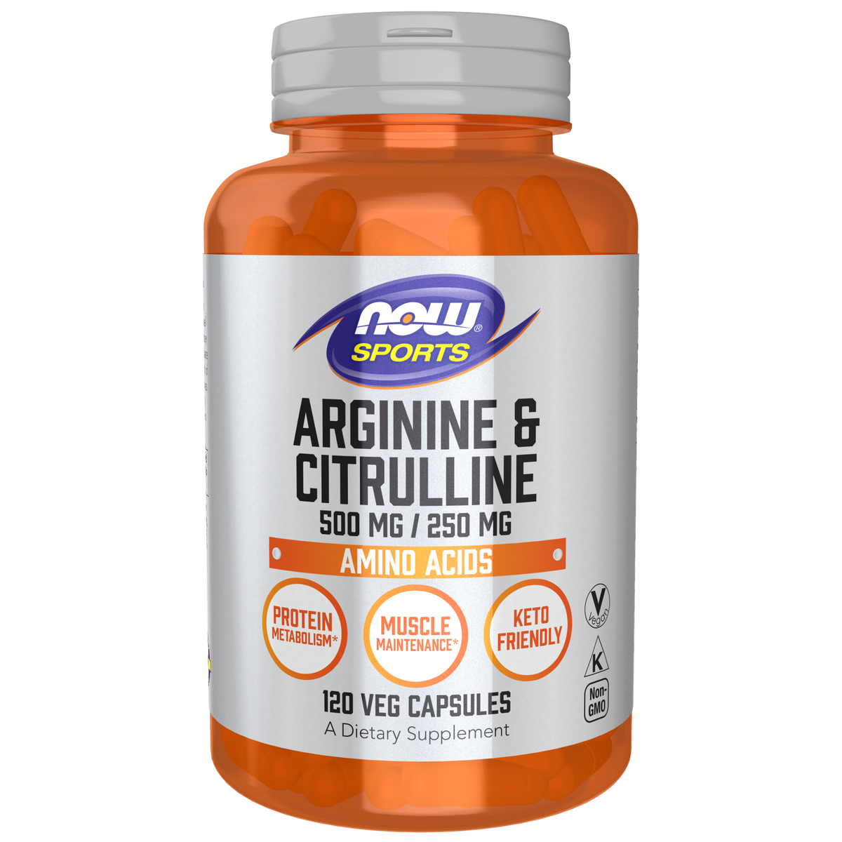 Now Foods Arginine et Citrulline 120 gélules