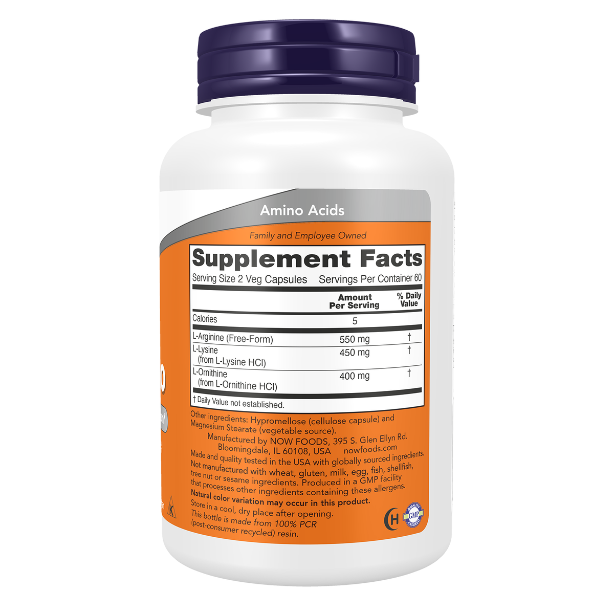 Now Foods Tri-Amino - vue de droite