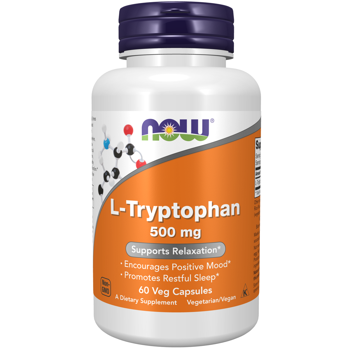 Now Foods L-Tryptophane 500 mg 60 gélules