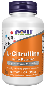 NOW Foods L-Citrulline pure en poudre, pot de 113 g