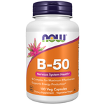 NOW Foods Vitamine B-50 100 gélules