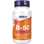 NOW Foods Vitamine B-50 100 comprimés