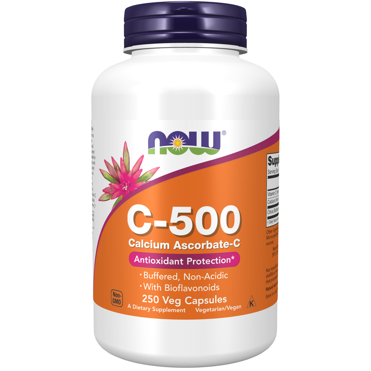 Now Foods Vitamine C-500 Ascorbate de Calcium 250 capsules végétales