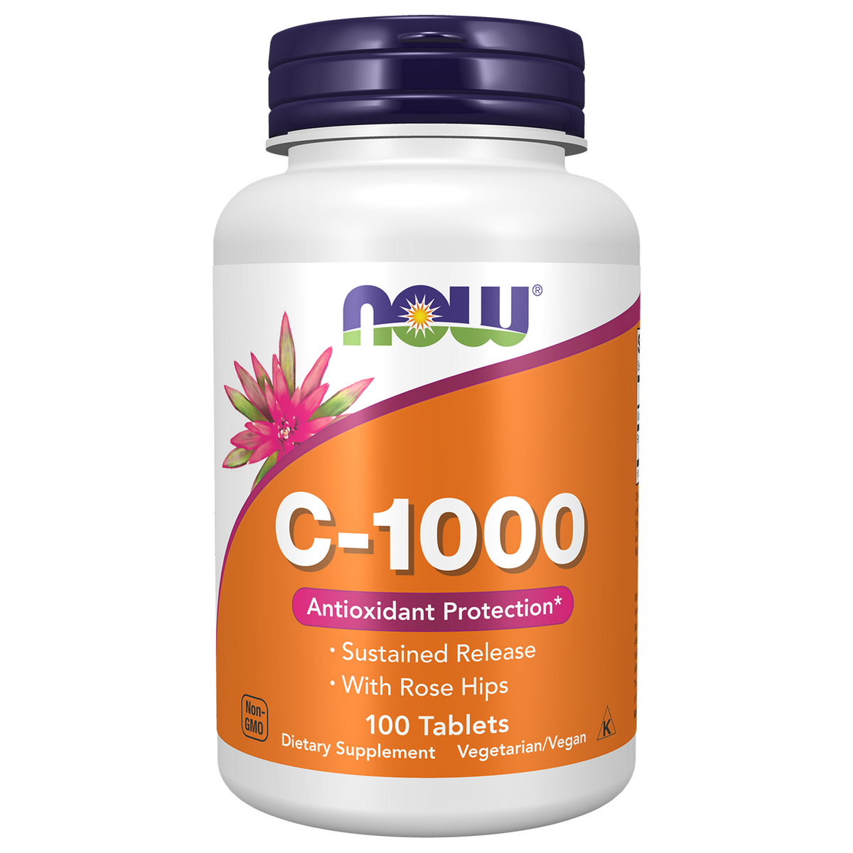 Now Foods Vitamine C-1000 à libération prolongée, flacon de 100 comprimés