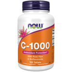 Now Foods Vitamine C-1000 comprimés cynorrhodon et bioflavonoïdes, flacon de 100