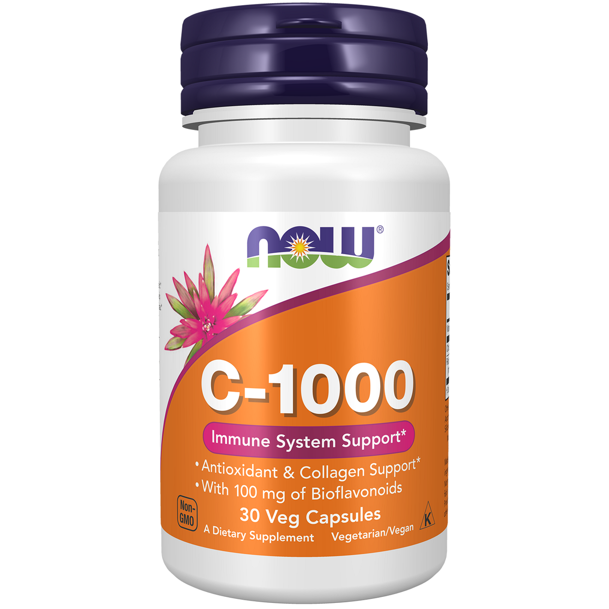Now Foods Vitamine C-1000 bioflavonoïdes, flacon de 30 gélules