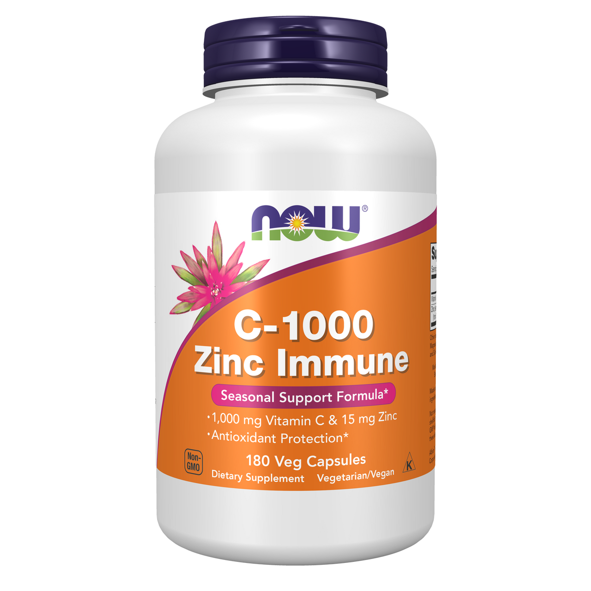 NOW Foods C-1000 Zinc Immune 180 gélules