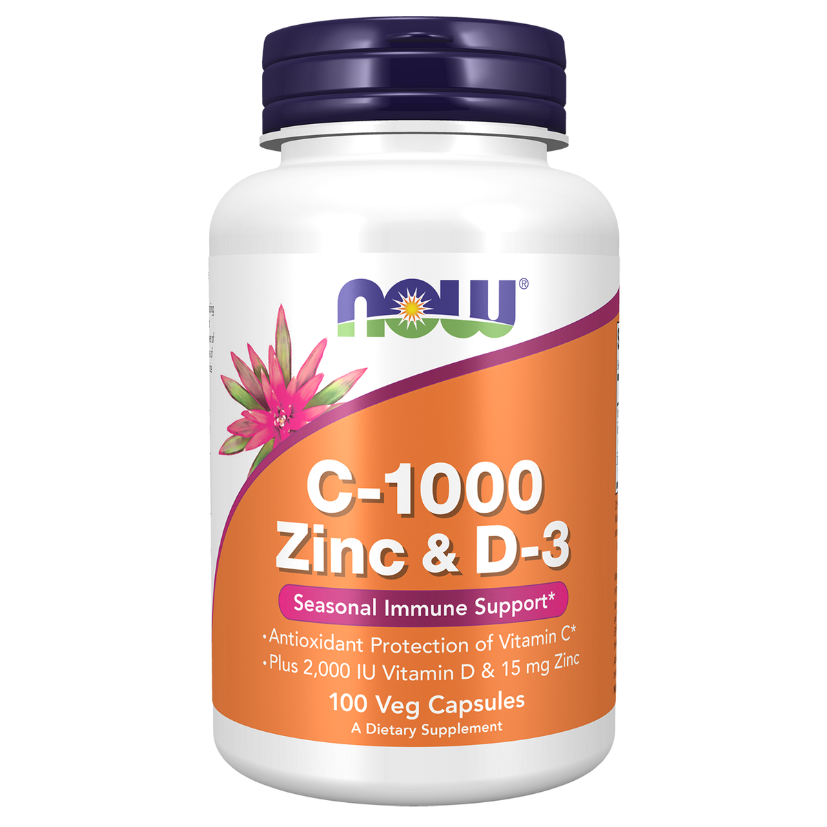 NOW Foods C-1000 Zinc & D-3 100 gélules