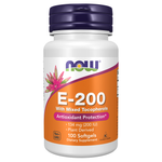 Now Foods Vitamine E-200 avec tocophérols mixtes 100 capsules