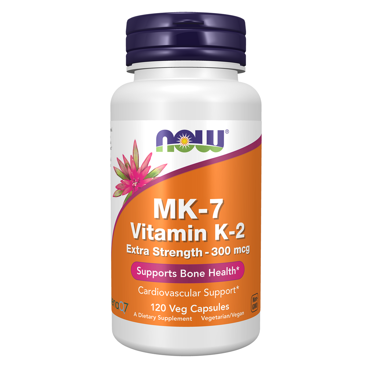 NOW Foods Vitamine K2 MK-7 300 µg — 120 gélules
