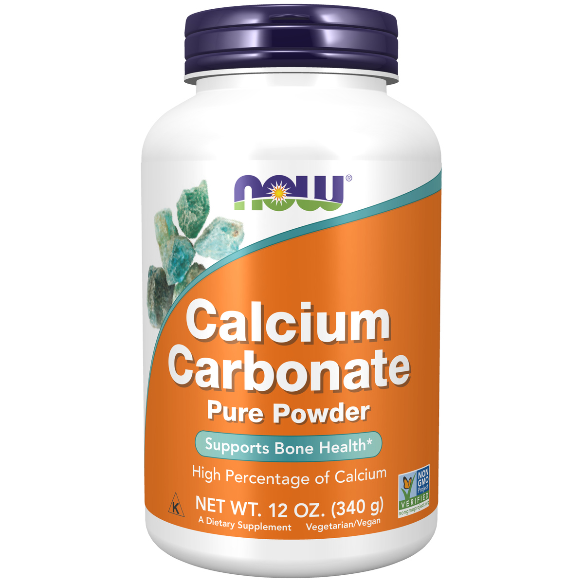 Now Foods Carbonate de Calcium poudre pure 340 g