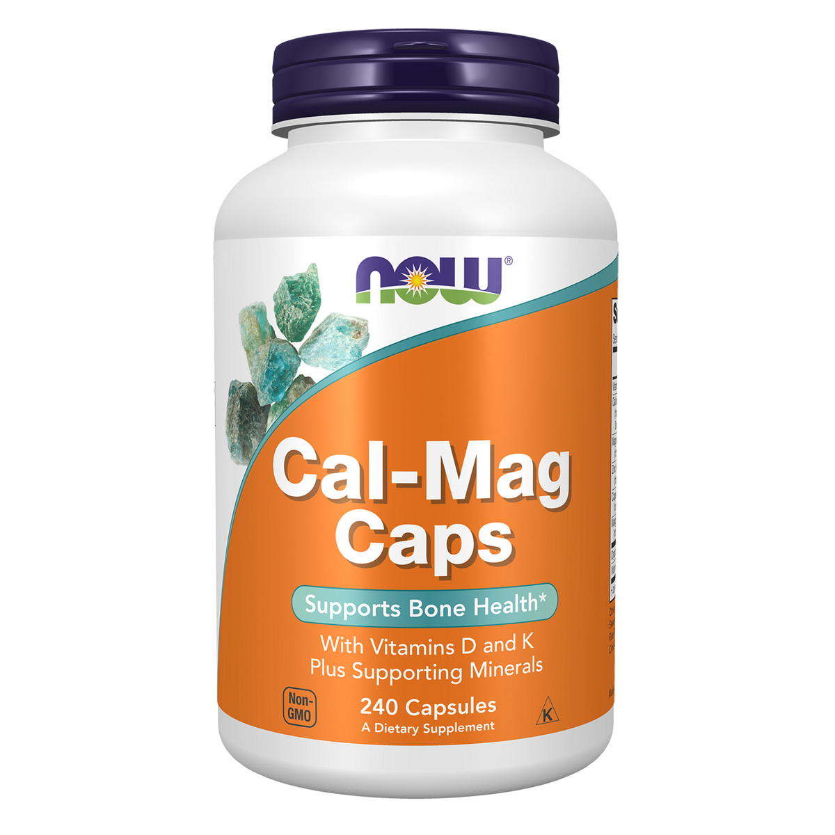 Now Foods Cal-Mag Caps 240 capsules calcium magnésium D3 K2
