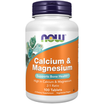 Flacon de Now Foods Calcium & Magnésium 2:1