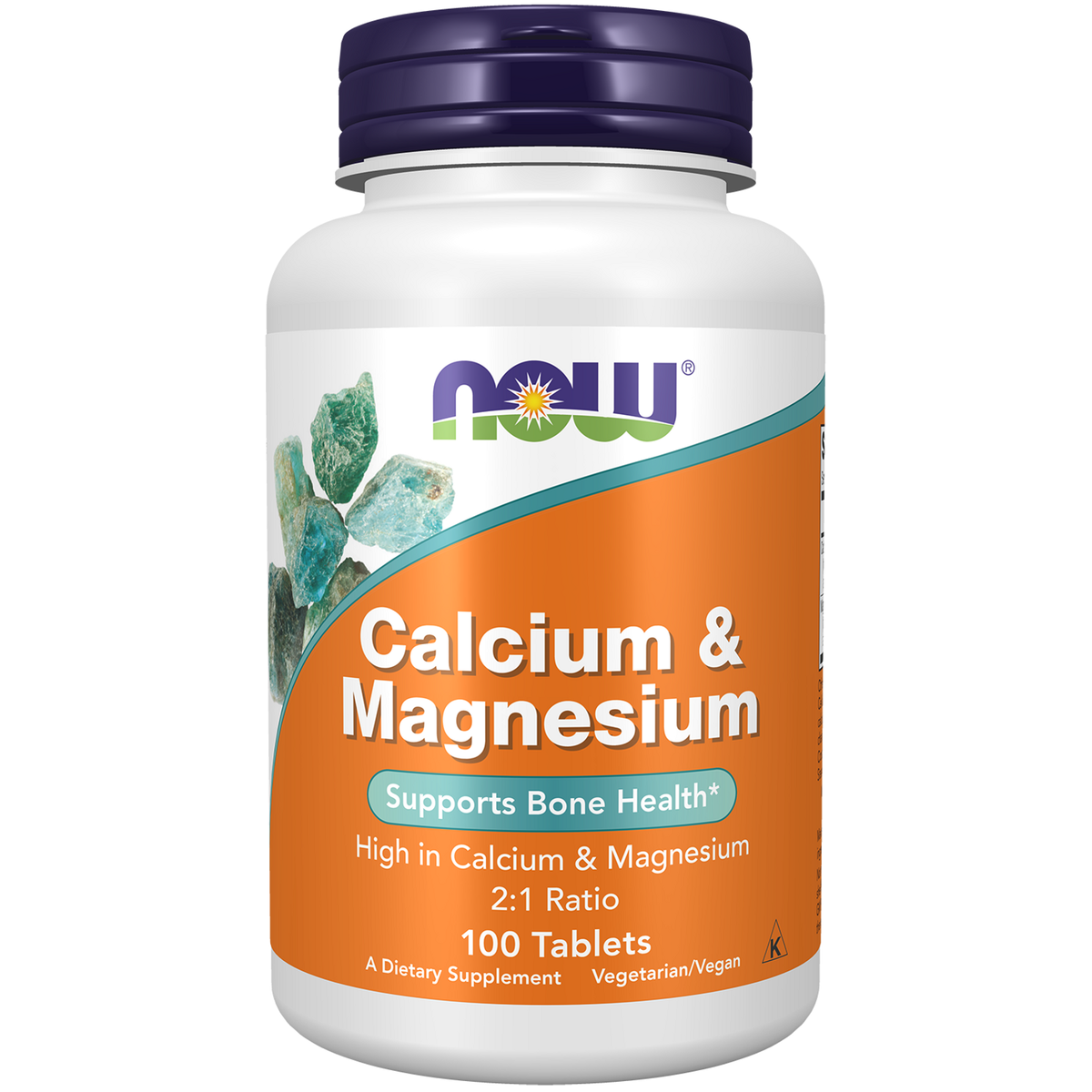 Flacon de Now Foods Calcium & Magnésium 2:1