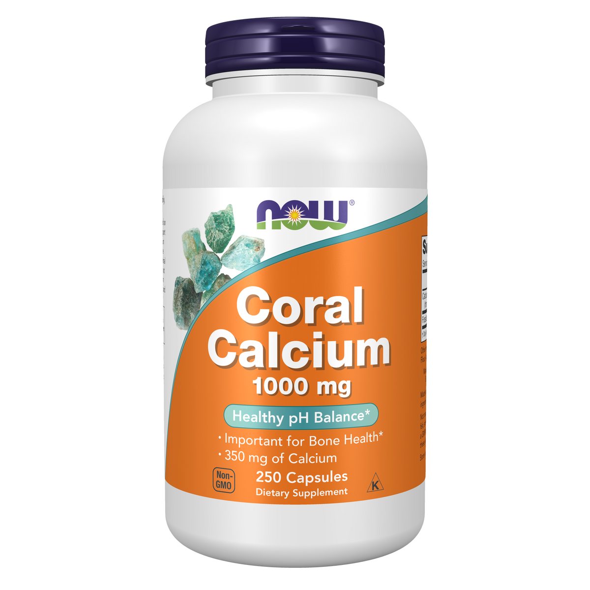 NOW Foods Calcium de Corail Fossilisé 1 000 mg — 250 gélules