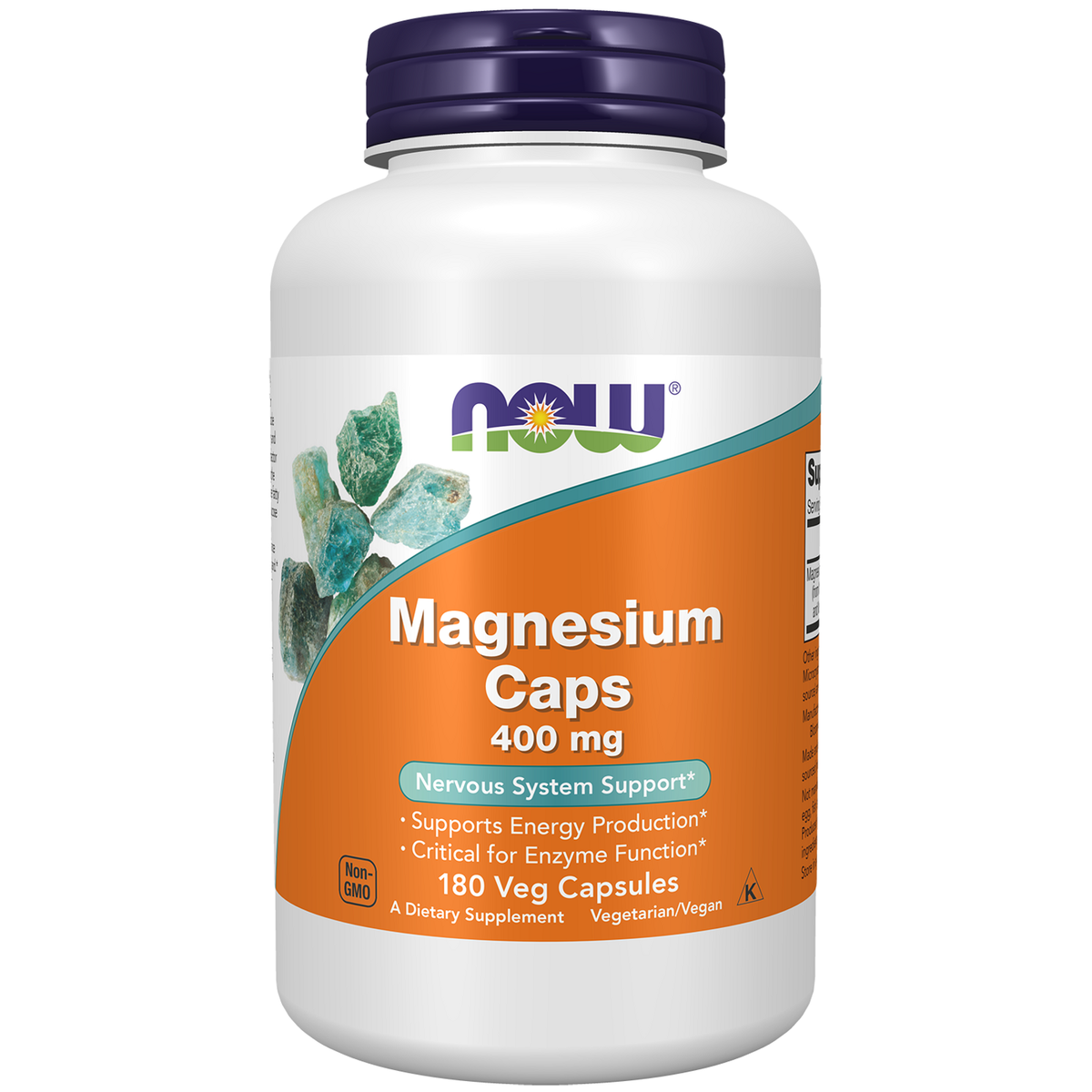 Now Foods Magnésium 400 mg 180 capsules végétales