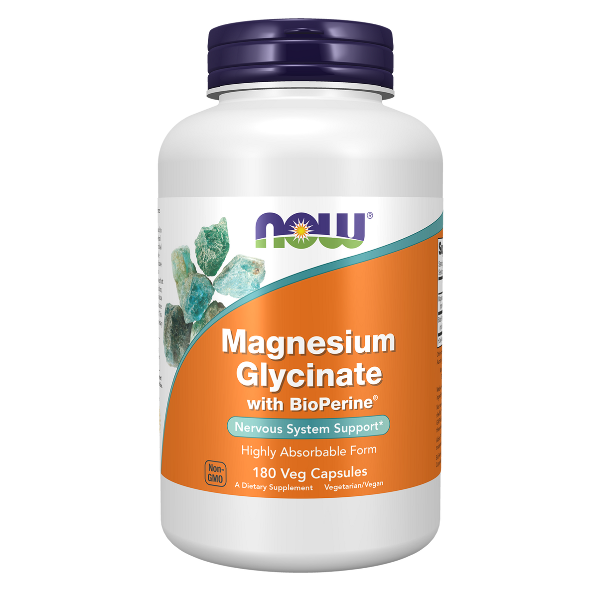 Now Foods Bisglycinate de Magnésium avec BioPerine 180 capsules