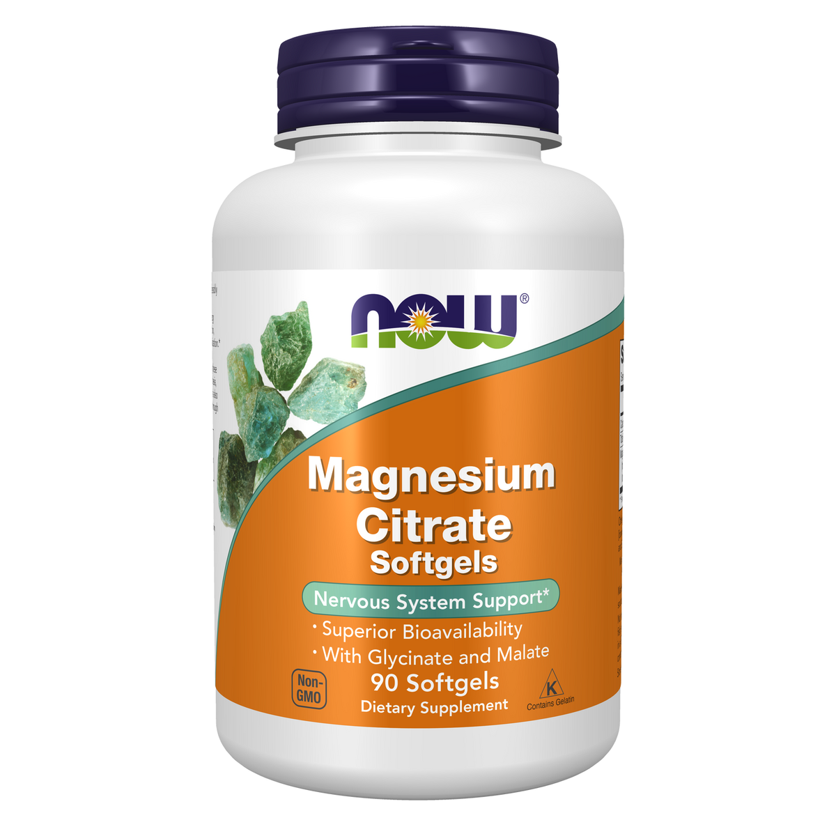 Now Foods Citrate de Magnésium 90 softgels