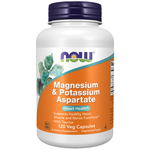 Now Foods Aspartate de Magnésium et Potassium avec Taurine 120 capsules
