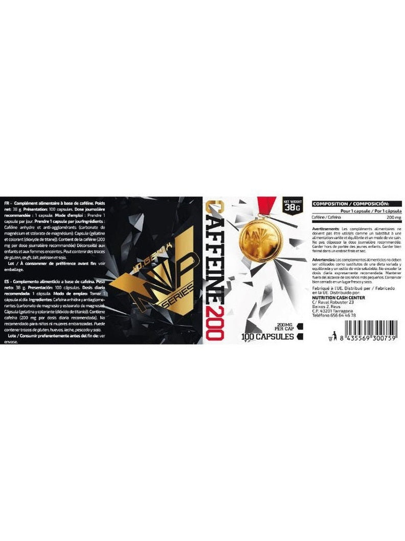 io genix CAFFEINE 200 etiquette