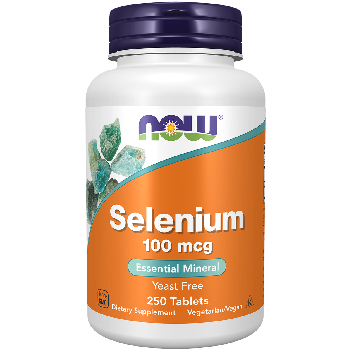 Now Foods Sélénium 100 µg L-sélénométhionine, flacon de 250 comprimés