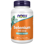 Now Foods Sélénium 200 µg L-sélénométhionine, flacon de 180 gélules végétales