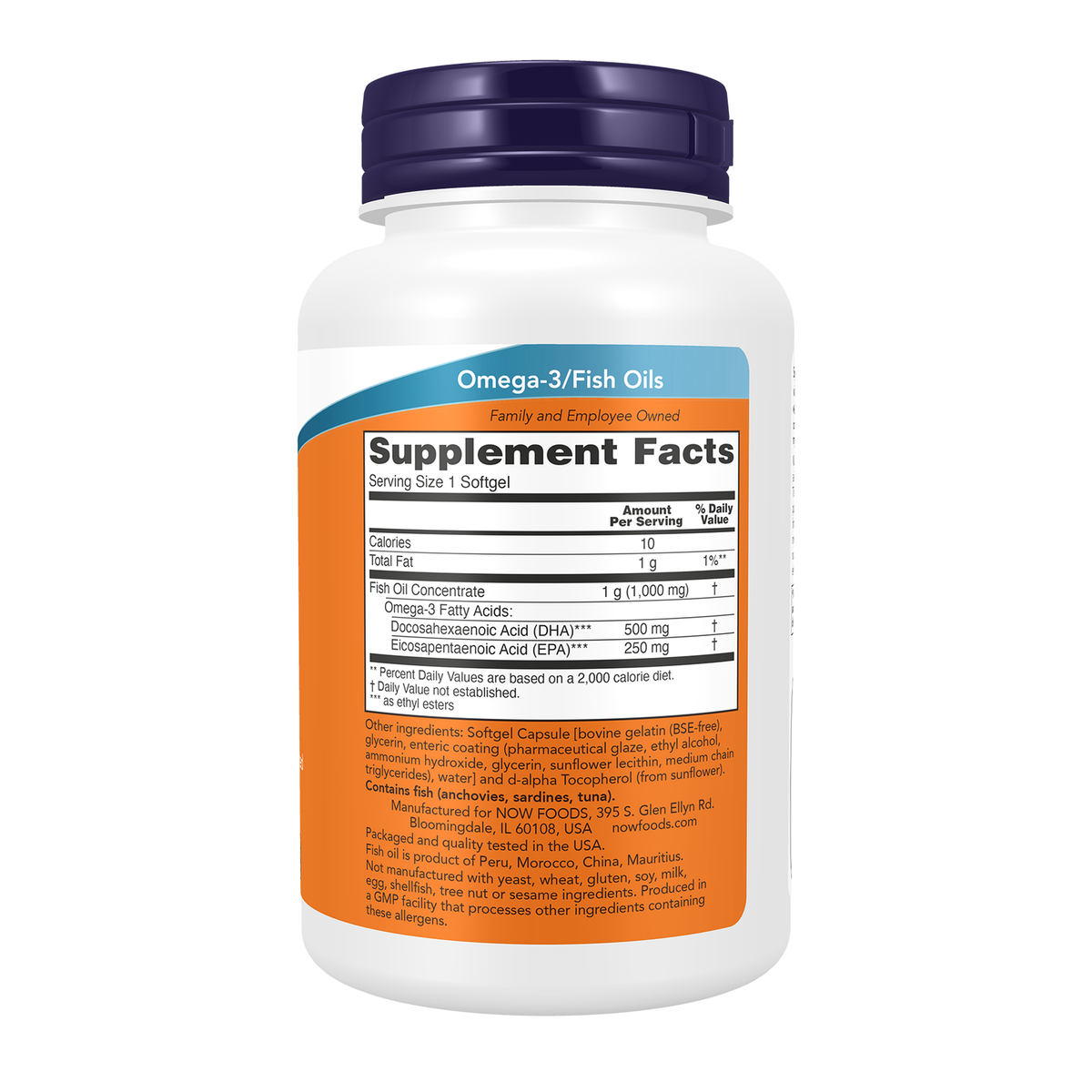 Now Foods DHA-500 - vue de droite
