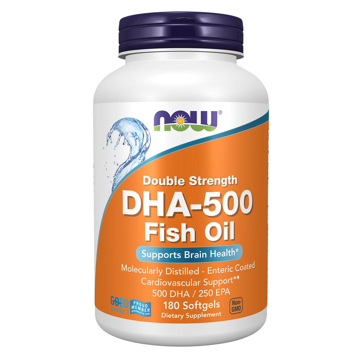 Now Foods DHA-500, flacon de 180 capsules gastro-résistantes