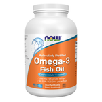 Now Foods Oméga 3 huile de poisson 1000 mg, flacon de 500 capsules