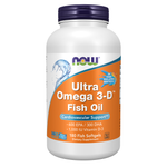 Now Foods Ultra Omega 3-D oméga 3 et vitamine D3, flacon de 180 capsules