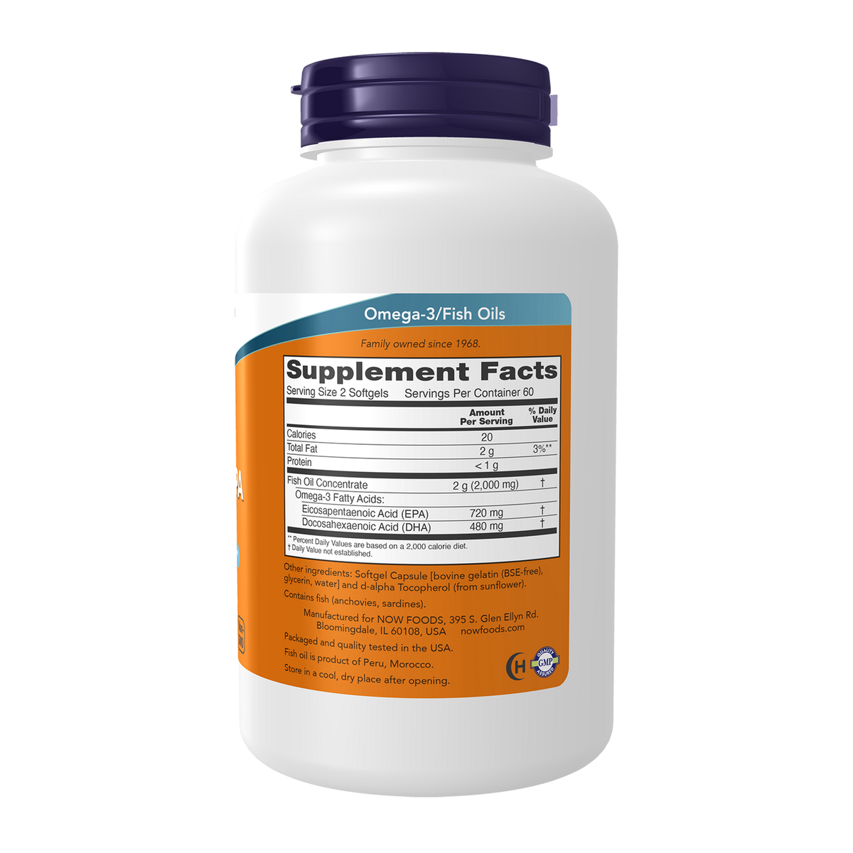 Now Foods Super Omega EPA - vue de droite