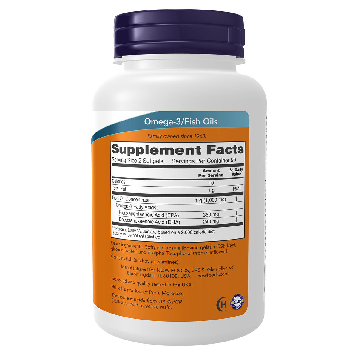 Now Foods Omega-3 Mini Gels - vue de droite