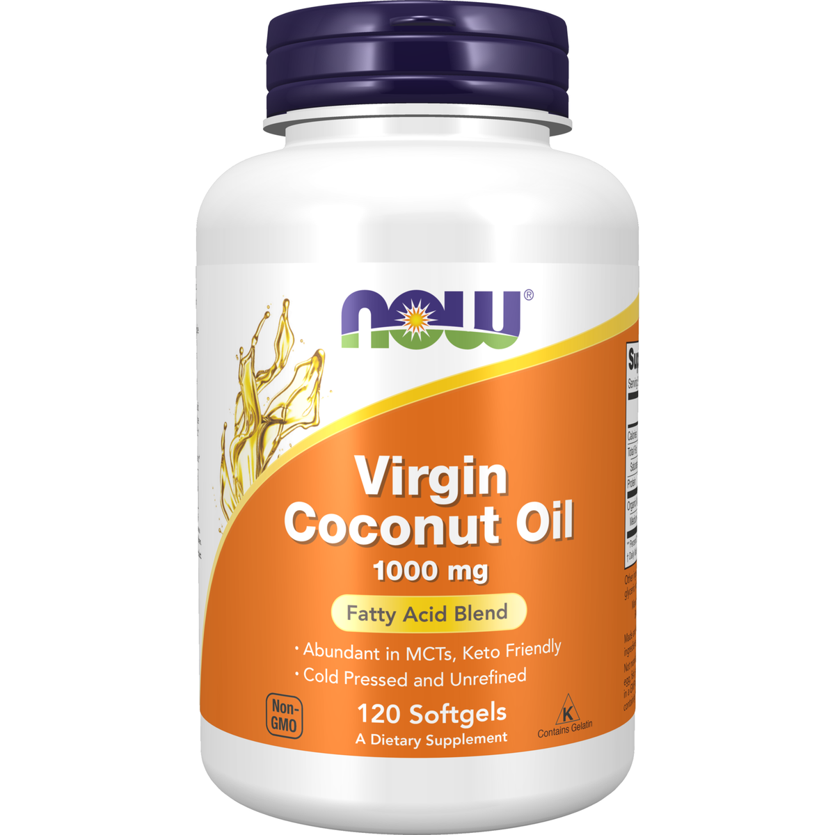 Now Foods Huile de Coco Vierge 1000 mg