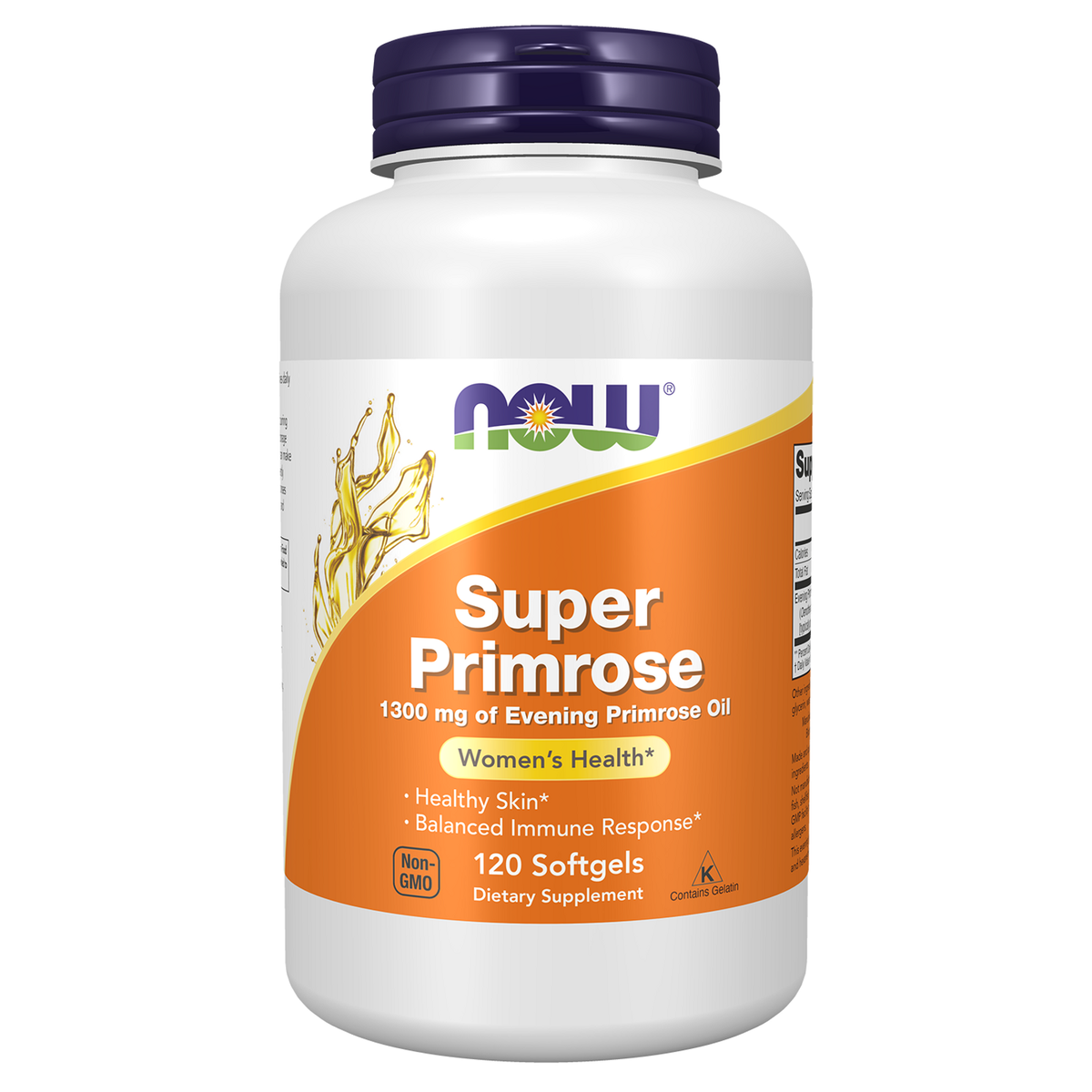 Now Foods Super Primrose 1300 mg, flacon de 120 capsules