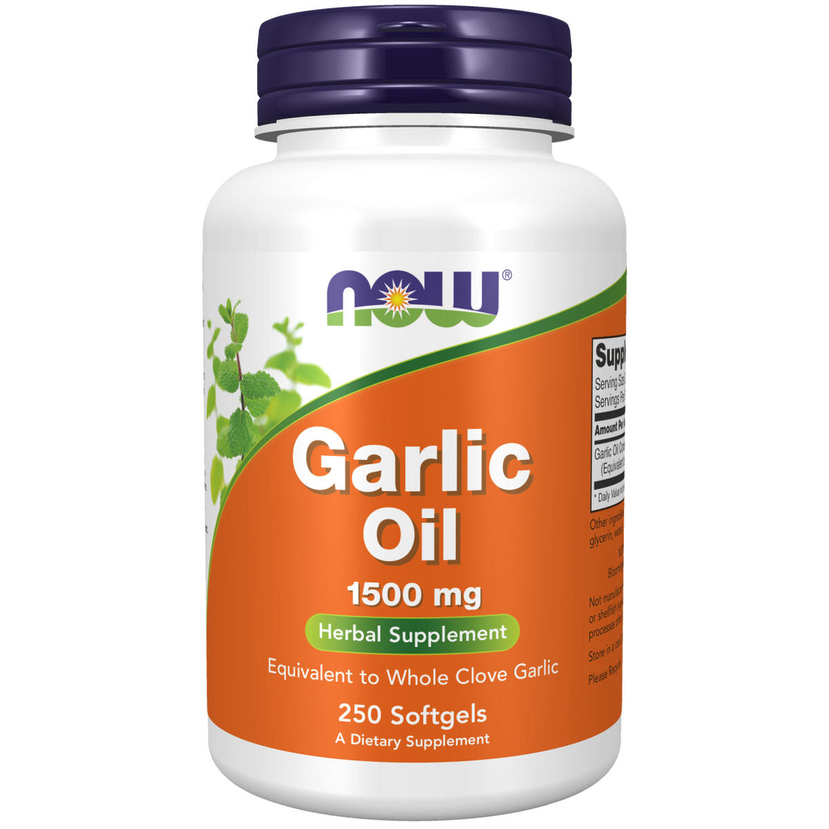 Now Foods Huile d'Ail 1500 mg
