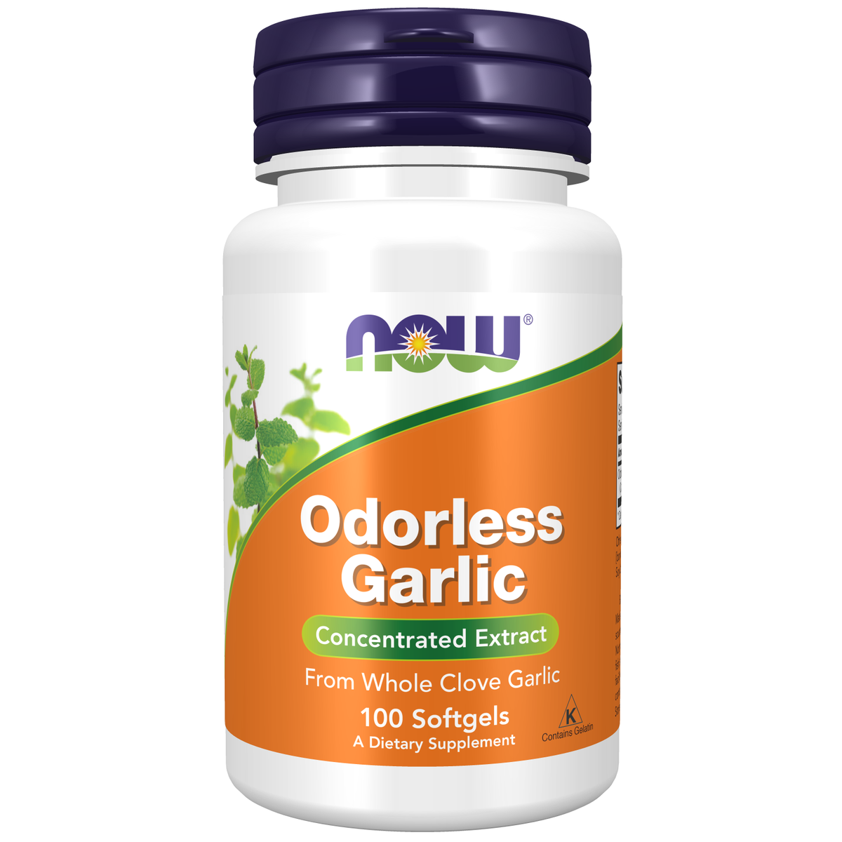 NOW Foods Ail Désodorisé — 100 capsules