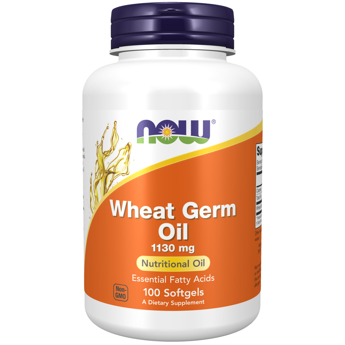 NOW Foods Huile de germe de blé 1130 mg, 100 capsules molles