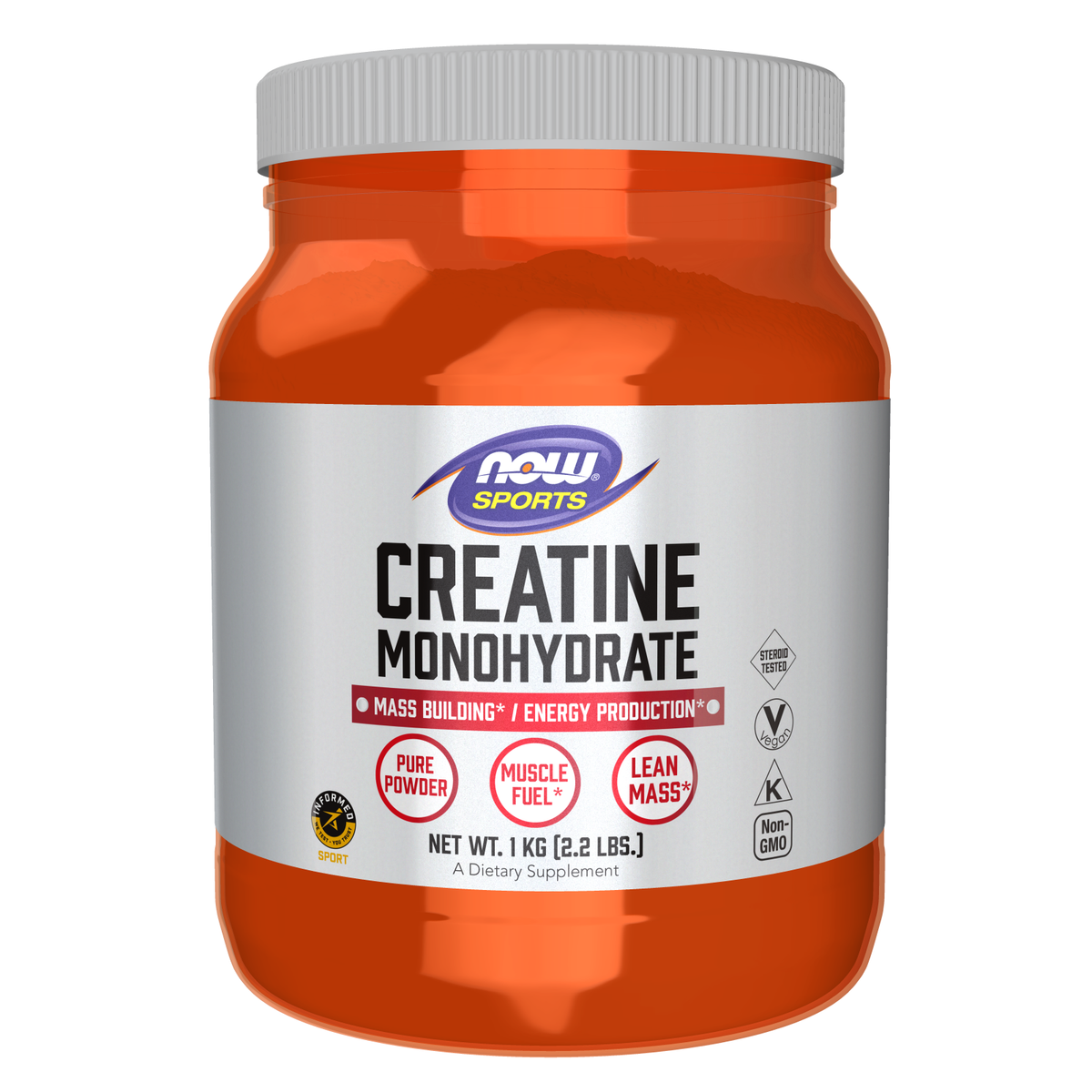 NOW Foods Créatine Monohydrate en Poudre — 1 kg