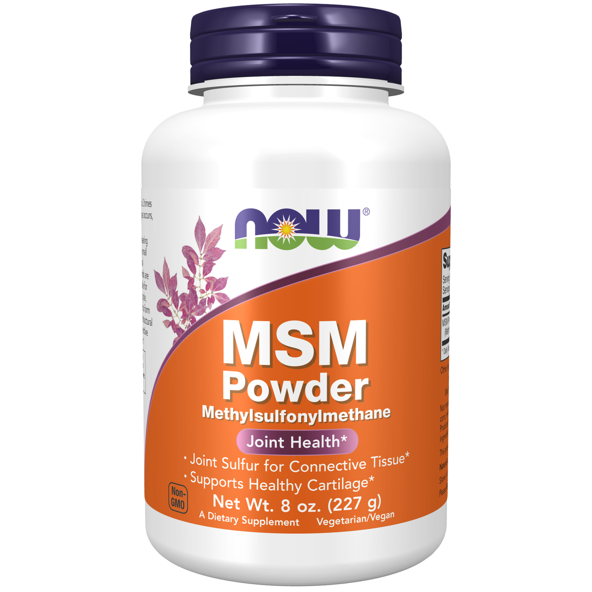 NOW Foods MSM en Poudre Pure — 227 g