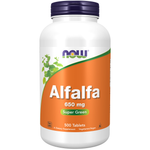 NOW Foods Luzerne (Alfalfa) 650 mg — 500 comprimés