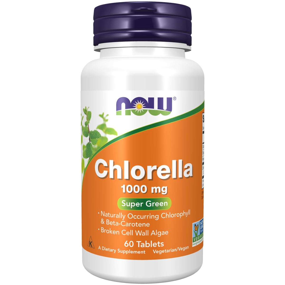 NOW Foods Chlorelle 1000 mg — 60 comprimés