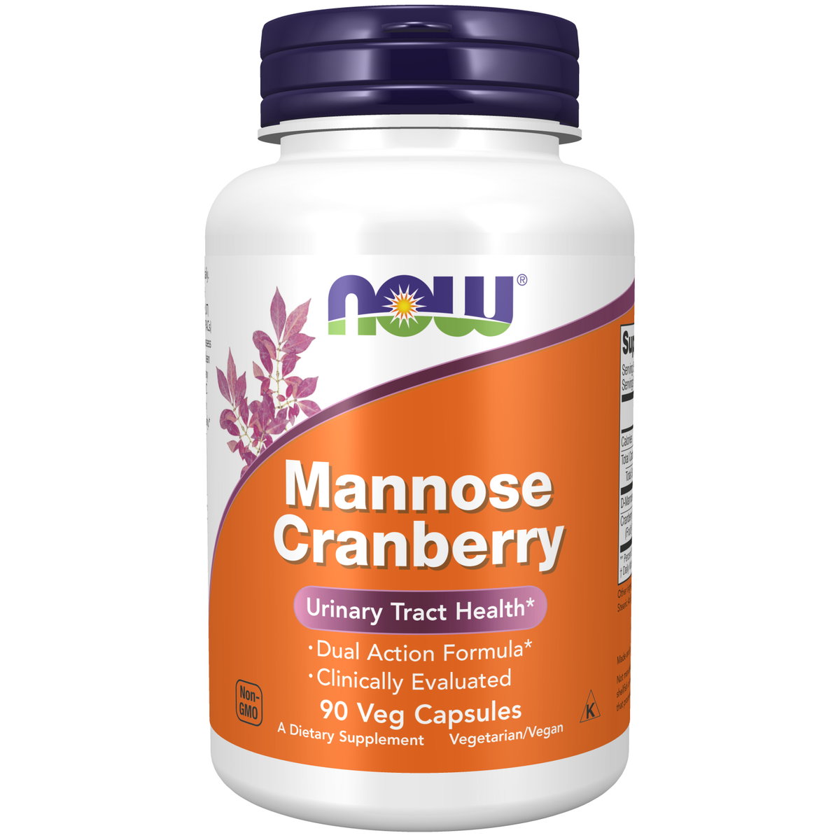 Now Foods Mannose et Canneberge 90 gélules